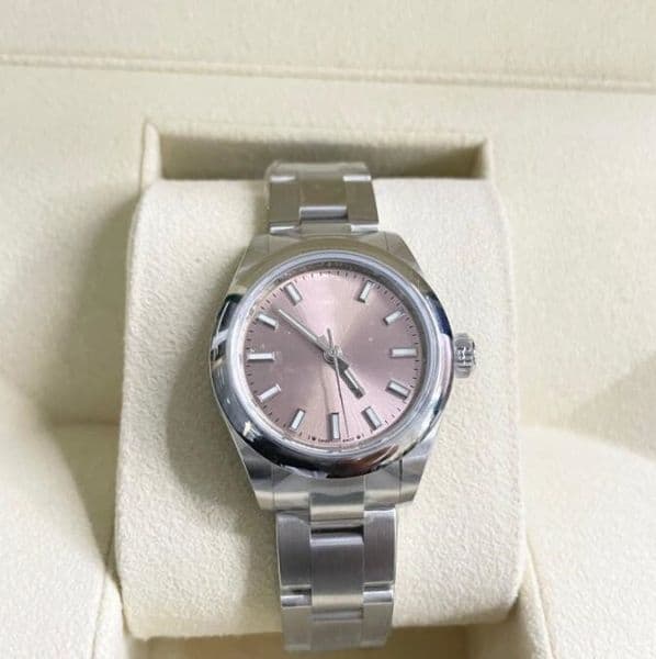 2025 Luxury Womens Watches m276200 28mm Sapphire Glass Pink Dial Automatic Mechanical Silver Stainless Steel Bracelet Ladies Waterproof Watch