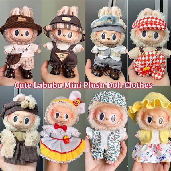 Laibuibu Only Selling Clothes 17cm Plush Accessories Training Sitting Party Games Toys 80% off outlets