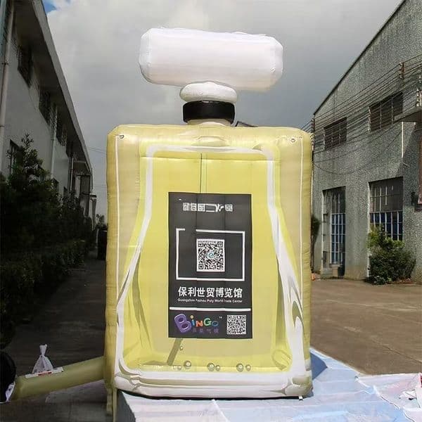Inflatable Perfume Bottle Model - Creative Gas Design for Beauty Events
