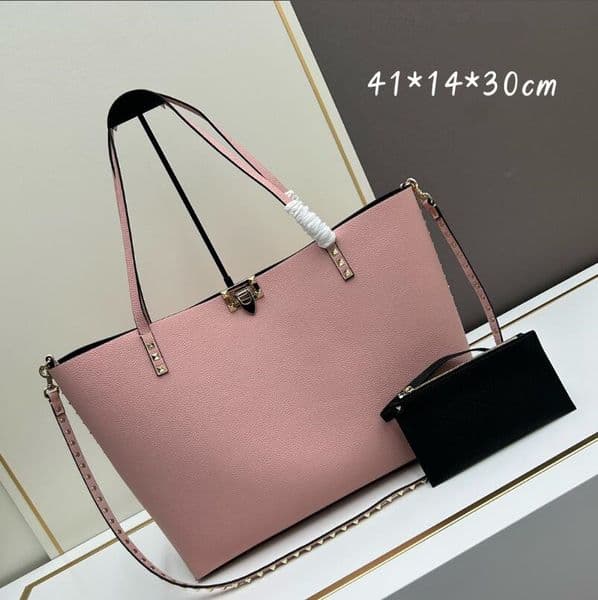 Designer totes bag luxury for women shoulder bags genuine leather Rivet shopping bag Cross body message bag handbags purses beach bag Clutch bags Single Purse 01