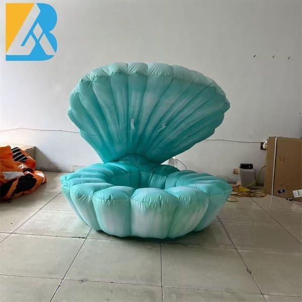 Free delivery to your door Custom Made Green Large Inflatable Mermaid Shell for Creative Ideas Party