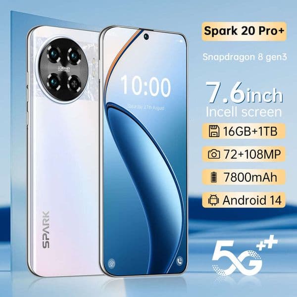 New Model Spark20 Pro All-in-One 16+1T Android Smart Large Screen Phone (Powerful)