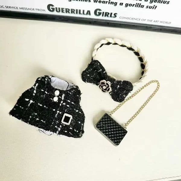 Cute Labubu Doll Outfit Accessories Classic Dress Set for 17CM V2 Mini Dolls Clothing Girl Kid Gift Labubu clothes luxury X2505261