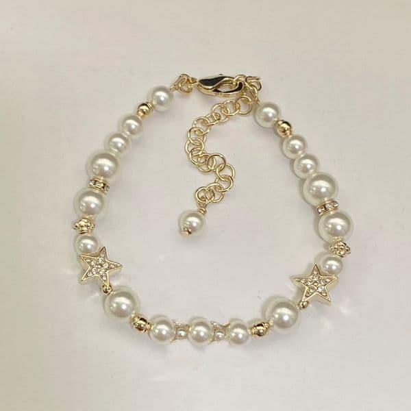 Fashion Bracelet Gold Plated Bangle Pearl Design Bracelet Necklace Jewelry Women Luxury Female Wedding Accessories