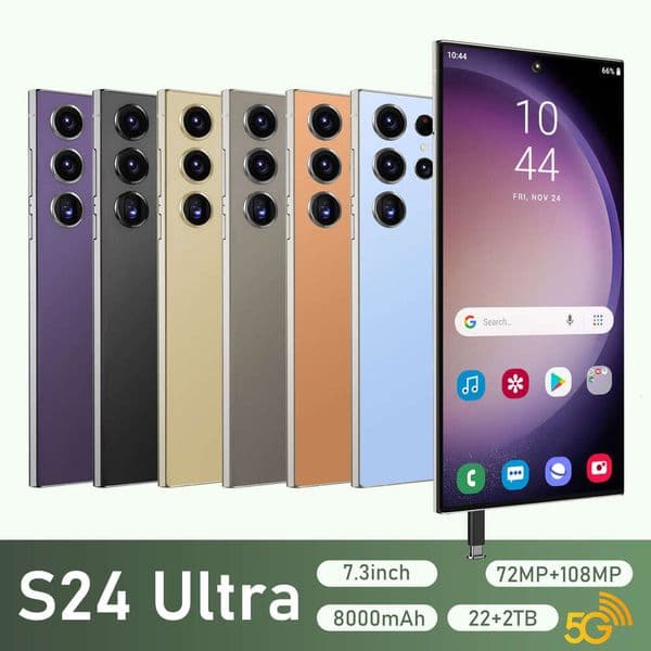 S24 Ultra Cross-border Mobile Phone Global Version True 4G 4+64 Android 12.0 Octa-core 16MP Smart Phone