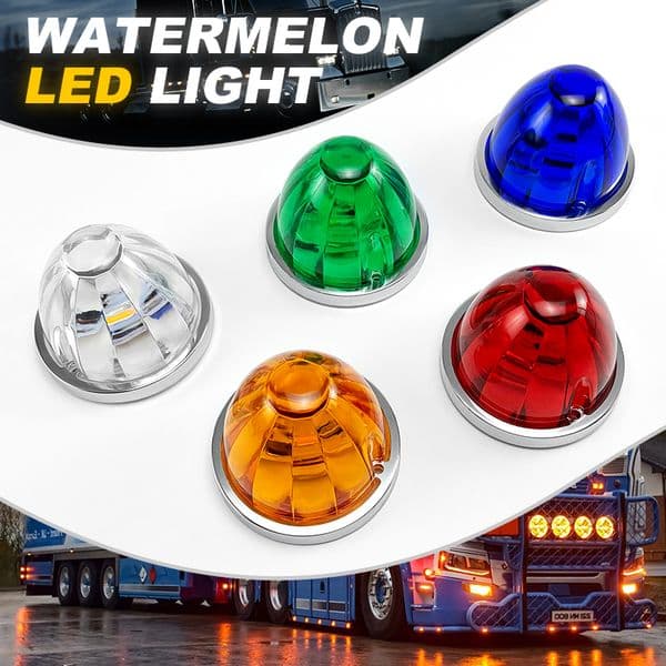 Modified Lights Truck Side Lights LED Truck Lights Illuminated Ground Lights Watermelon Outline Universal for Various Vehicles