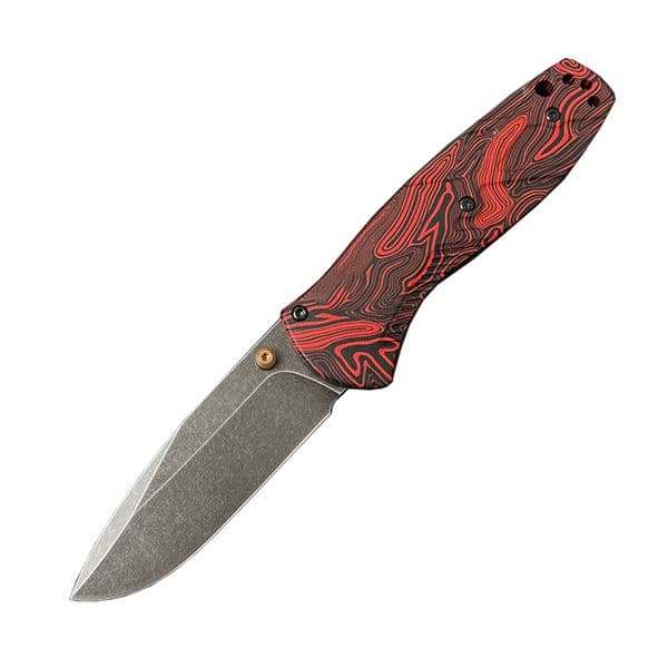 Top Quality 585BK-251 Folding Knife S90v Black Stone Wash Drop Point Blade G10 Handle Outdoor Survival Tactical EDC Pocket Knives