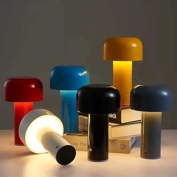 Retro Mushroom LED Table Lamp Bar night lamp Touch Sensor Reading Lamp Infinitely Dimmable Desk Lamp Rechargeable lighting W250528