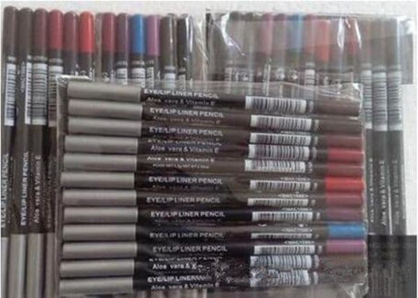 Free shipping Brand 12PCS PENCIL MAKEUP BLACK COLOR EYELINER