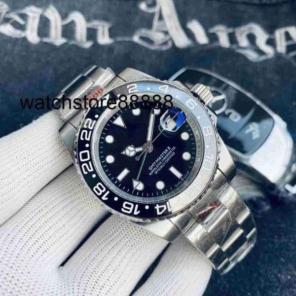 Original 1to1 Brand designer watch Laojia Greenwich Cola Ring Automatic Mechanical Watch Fashion Accessories