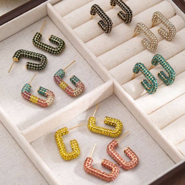 Women's Light High-end Gold-plated Hollow Earrings