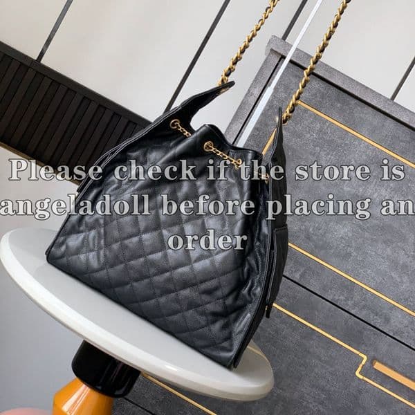 Designer Medium 25 Bags Luxury Handbags for Women Genuine Leather Quilted Shoulder Bag Fashion Chain Bags Black Purse AS5311