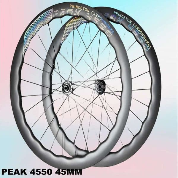 Princeton 4550 Carbon Road WheelSet Bike Rim Disc Brake Hub PCW Clincher/Tubeless