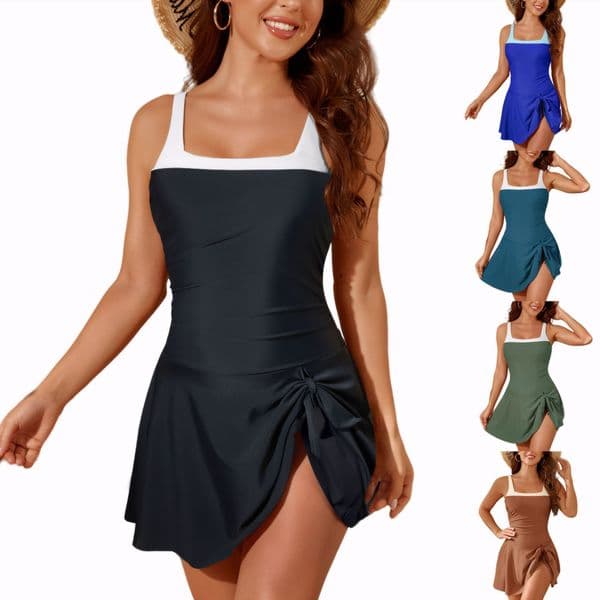 2025 New Women's Sports Conservative One-Piece Swimsuit