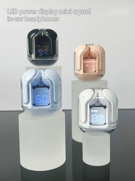 Aiirr31 Transparent Wireless TWS Headphones, Featuring High-Fidelity Stereo Sound Effect And Multiple Color Options Available.