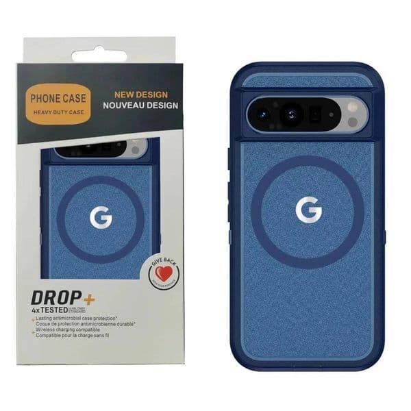 Heavy Armor Magnetic Wireless Charging Rugged Case For Google Pixel 10 9 XL 8 A Pro PC+TPU Enhanced Shockproof Buffer Cover
