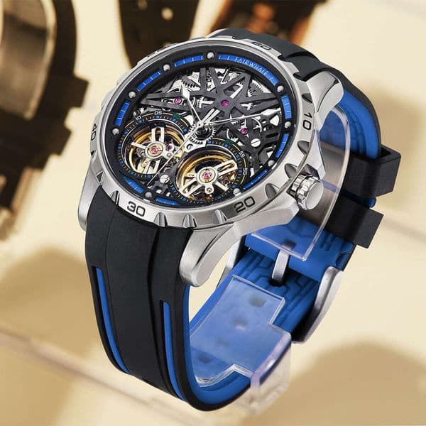 Hot-Selling Mark Fairwhale Brand New Waterproof Trendy Round Casual Men's Mechanical Watch