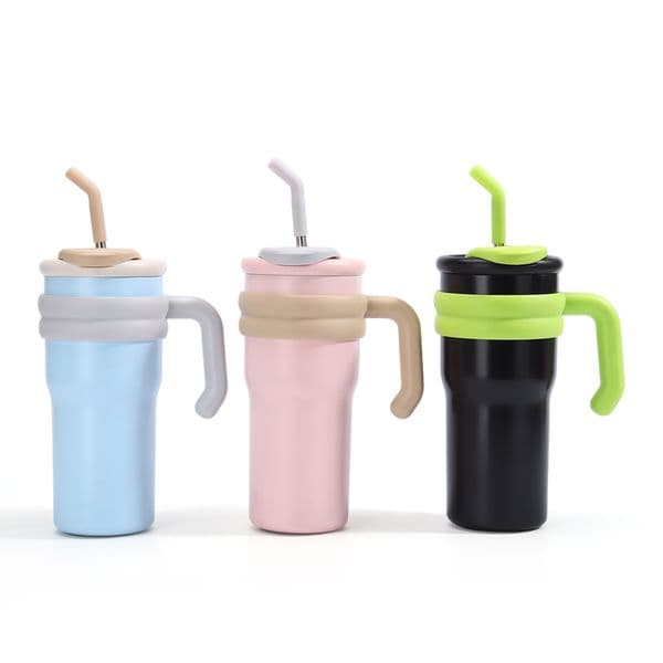 24oz Dynamic Anime Series Stainless Steel High-Quality Appearance Large Capacity Ice Strong Cup with Thermal Insulation and Drinking Straw