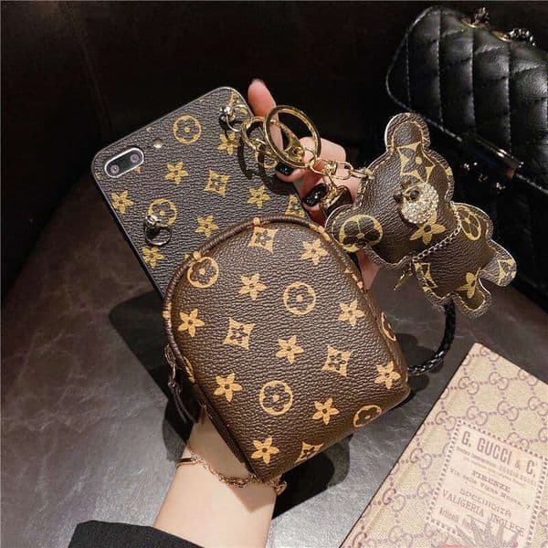 Lanjia- Trendy Brand Compatible cases for Apple Iphone 17 16 15 14 13 12 11 Pro Max Phone Case Luxurious Small Flower Crossbody Strap