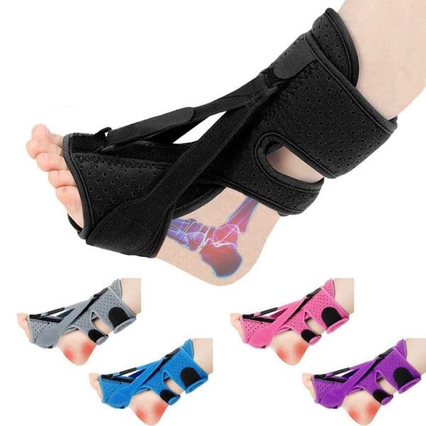 Comfortable and Breathable Foot Drop Corrector Ankle Braces & Supports Feet Fixer Tools Easy to Use 3 Fixed Belts Double Pressurized Belts