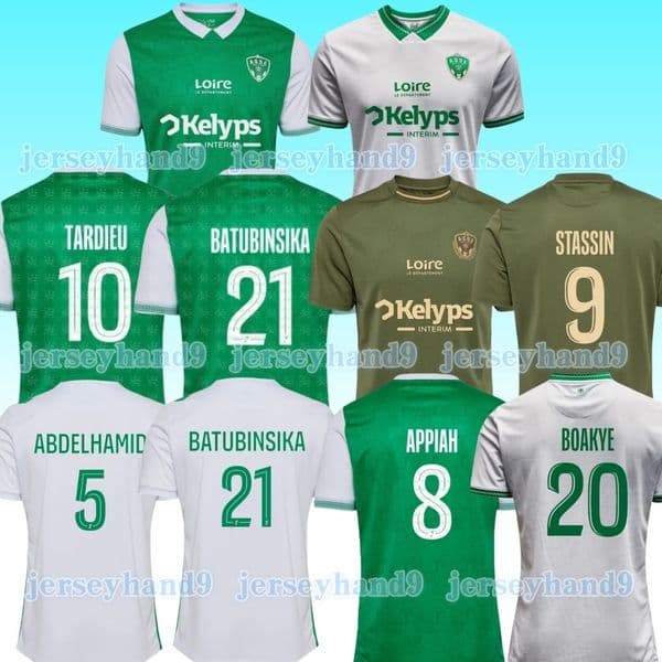 2025 2026 AS Saint Etienne Soccer Jerseys Home Away ASSE Youssouf Maillots De Foot Shirt KHAZRI BOUDEBOUZ AHOLOU 25 26 men kids Football Shirt uniforms