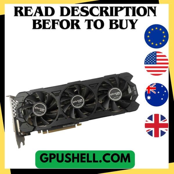 Used Envinda GTX 1070 8GB Gaming GPU Video Cards NVIDIA GeForce GTX1070 8GB Graphics Card Desktop PC Computer Game VGA