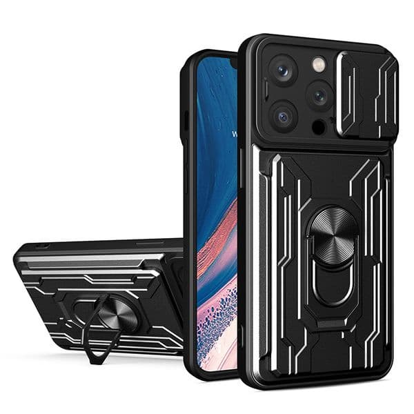 Camera Lens Protection Cases For Apple Iphone 17 Air 16E 16 15 14 13 12 11 XR XS X Pro Max Plus Phone Sliding Window Phone Cover Case Fundas