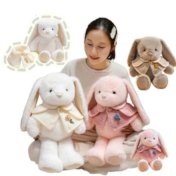 High Quality Sweet Cute Rabbit Animals Bunny Plush Toy Pink Super Soft Comfortable Doll Pillow Baby Comfort Birthday Gifts Y251203