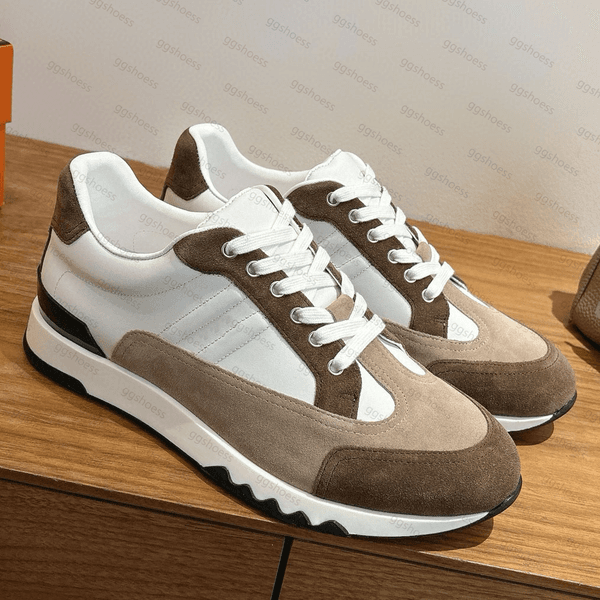 12A Designer Trail Sneaker Calfskin Suede Sneaker Top Quality Women Men Casual Training Shoes Outdoor Fashion Sneaker