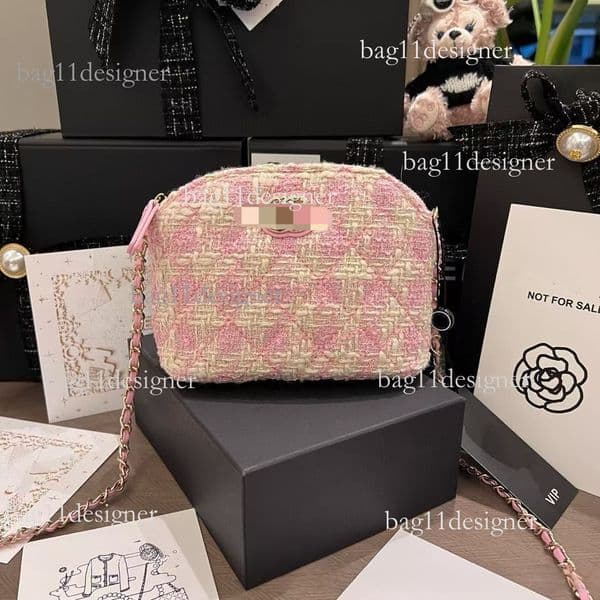 Vip Designer Bag Member Vic Year Luxury Bag End Limited Edition Christmas Shell Bag Pink Wool Sweet Chain Crossbody