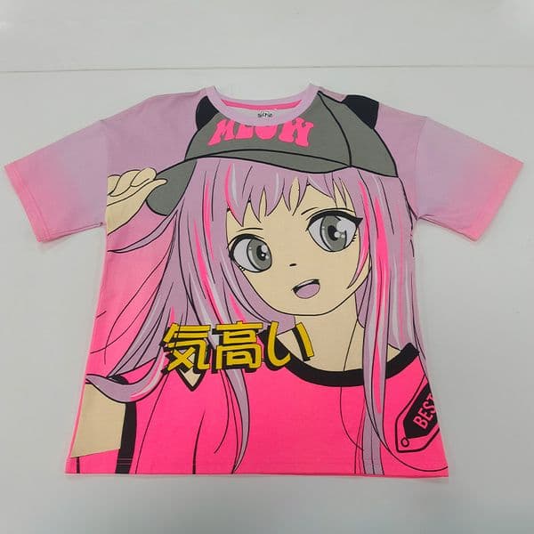Cute Cartoon Girls Short-Sleeve Cotton Tee Lightweight Breathable Soft Cotton Children's Graphic Shirt for Summer