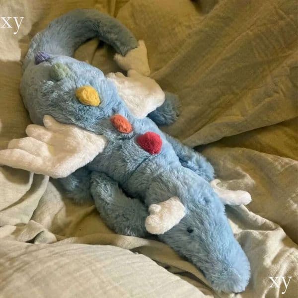 Large Flying Plush Stuffed Animal Realistic Sky Dragon JC Style Viral Kawaii Soft Toy Big Hugging Pillow Gift 50