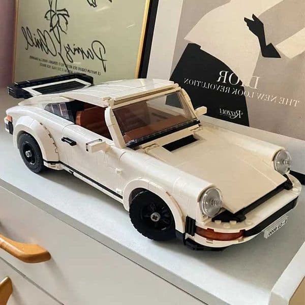 Technical Retro Car Model Building Blocks Set 2in1 Race Classic Model Kit for Adults and Teens Toys Christmas Gift 1458pcs Y251204