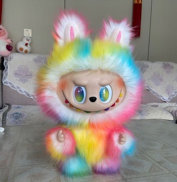 new model Top quality zimomo big leader 38cm 58cm with box cloudy and sunny archangel labubu plush vinyl doll blind box doll trendy play doll Holiday gifts