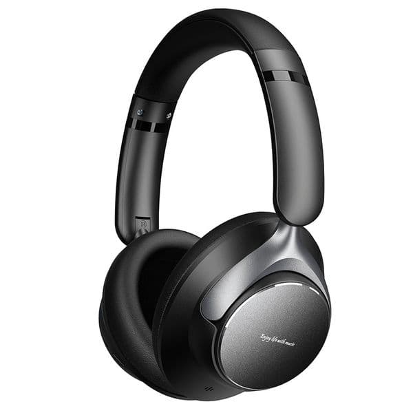 New Metal Heavy Bass earphone Long Battery Life Over-Ear ANC Noise Cancelling Wireless Bluetooth Headphones free shipping