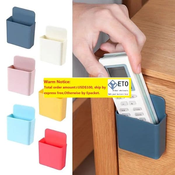 Storage Holders Wall Mounted Box Remote Control Organizer Case For Air Conditioner TV Mobile Phone Plug Holder Stand Rack Wholesale HH661 ZZ