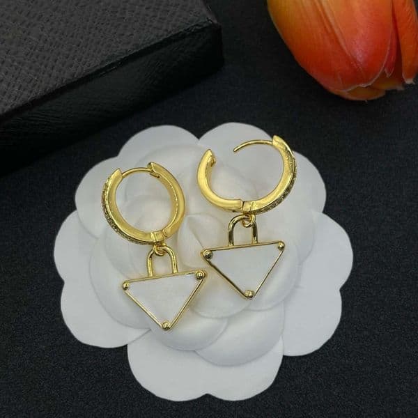 Designer Earrings Stud Gold Plated for Women Fashion Earrings Hoop Earrings Jewelry Gift Party with Box