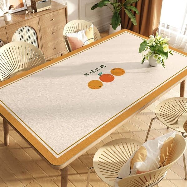 Silicone tablecloth - non-washable, water-resistant, oil-resistant table mat, luxurious and high-end table mat, coffee table surface protection pad