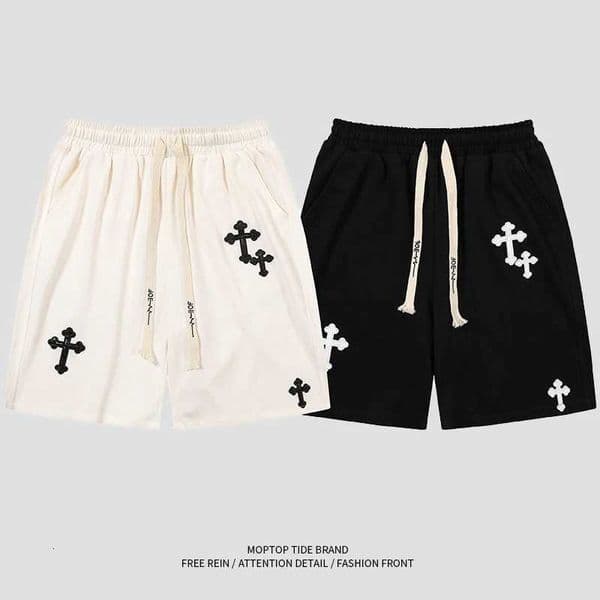 European and American Hip-hop Japanese Sports Five-point Pants Mens Trendy Brand Street Loose Wide-leg Casual Drawstring Shorts X251205