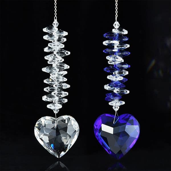 Crystal Decorative Pendant Love Prism Ball Living Room Garden Decoration Crystal SunCatcher Pendant