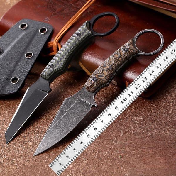 Trskt Kydex Tactical Knife With G10 Handle Cool EDC Tool For Camping Hunting Survival Necker Knife Unpacking Engraving Dropship