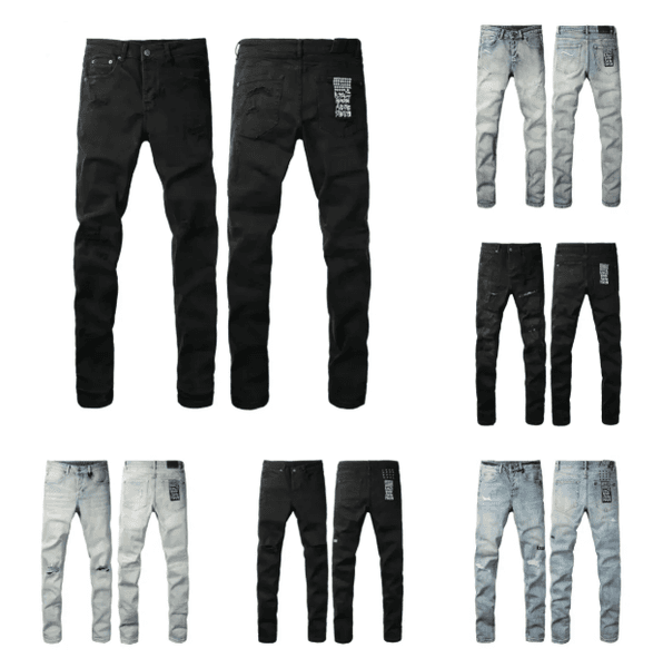 2026 designer ksubi jeans and black jeans high waist 5A Kusbi jeans Ripped High Street Jeans Retro Paint Spot Patch Hole Denim Streetwear silm Feet Micro Elastic pants