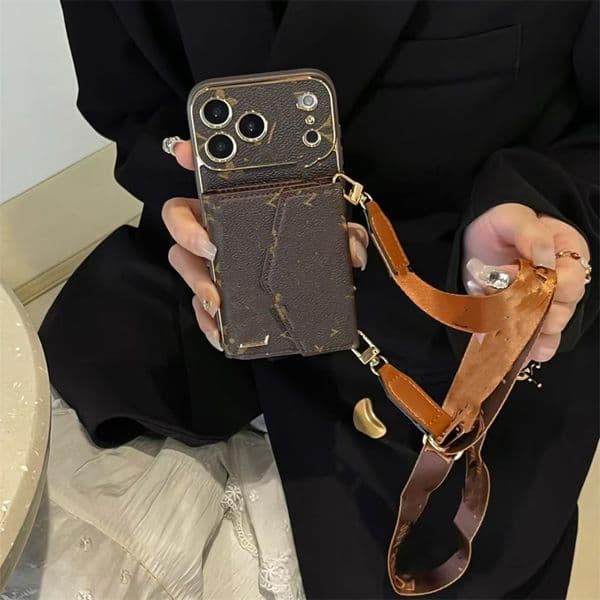 Women Crossbody Phone Designer for IPhone 17 Pro Max 16plus 16promax 15promax 15plus 14promax 13 12 11 Card Slot Bag Holder Wallet Case Cover StrapsFFQK