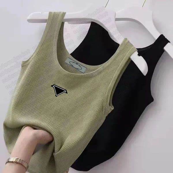 Womens designer tank Knit sweater womens designers shirt tanks vest tees T Shirts fashion knitted Vest Sleeveless Knitwear Pullover plus size top