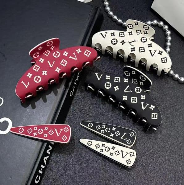 Luxury Print Frosted Barrettes Designer Fashion Womens Hairpin Brand Classic Leisure Hairclips Hair Jewelry