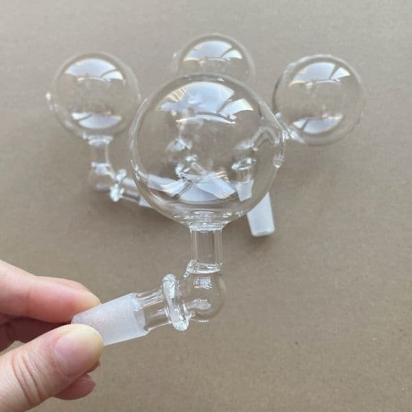 50mm Super Big Ball glass Oil Burner Pipes Smoking Bowl Bubbler 14mm Male DownStem Bowls For Water Hookahs Bongs glass pipe