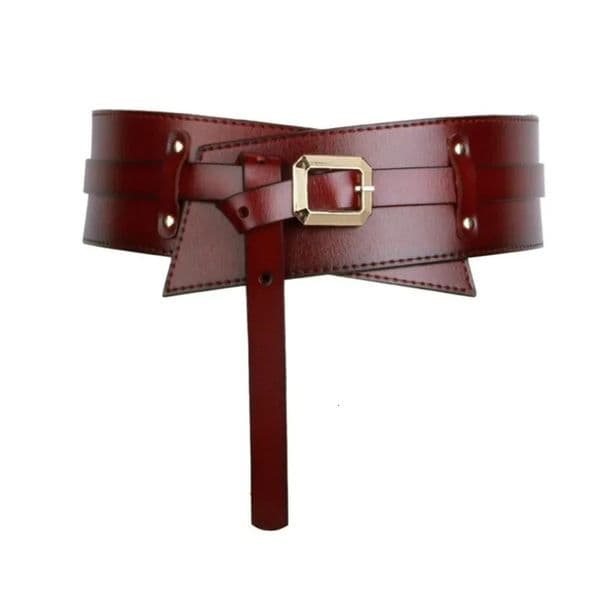 Belts New Women Wide Belt High Quality Genuine Leather Belts Luxury All-match Coat with Skirt Waist Constricting Waistband Waist Seal