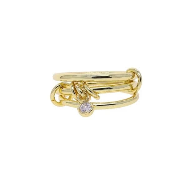 Luxury rings for woman stacking ring spinelli ring designer jewelry designer ring with diamond ring couple ring interlocking ring copper jewelry gift for friends
