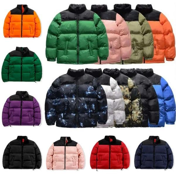 Puffer Jacket Jacket men coat down Jacket Coat Cotton-Padded Classic Black Gray Blue Orange Glossy Surface Windproof Warm Winter High Quality Windbreaker Coats