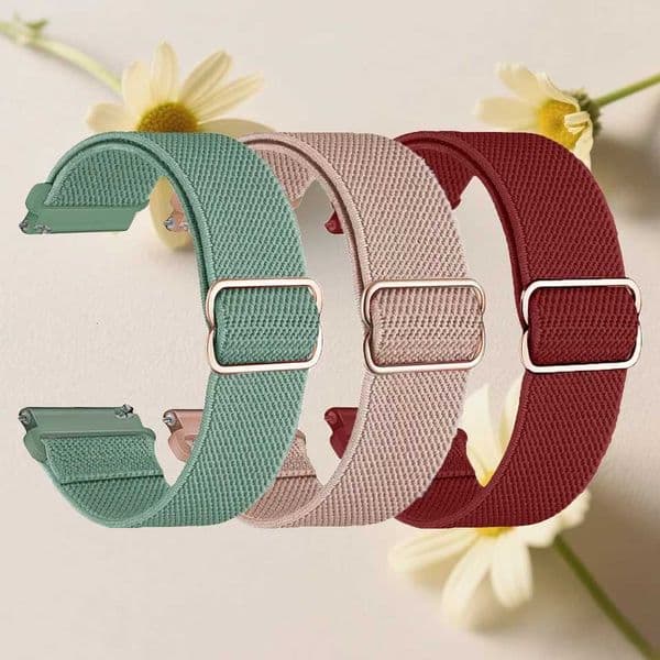 3pcs 18/20/22mm Nylon Elastic Strap for Watch GT5/5 pro Band Sport Stretchy Band for Watch/Gin/Amazfit Watch H251210